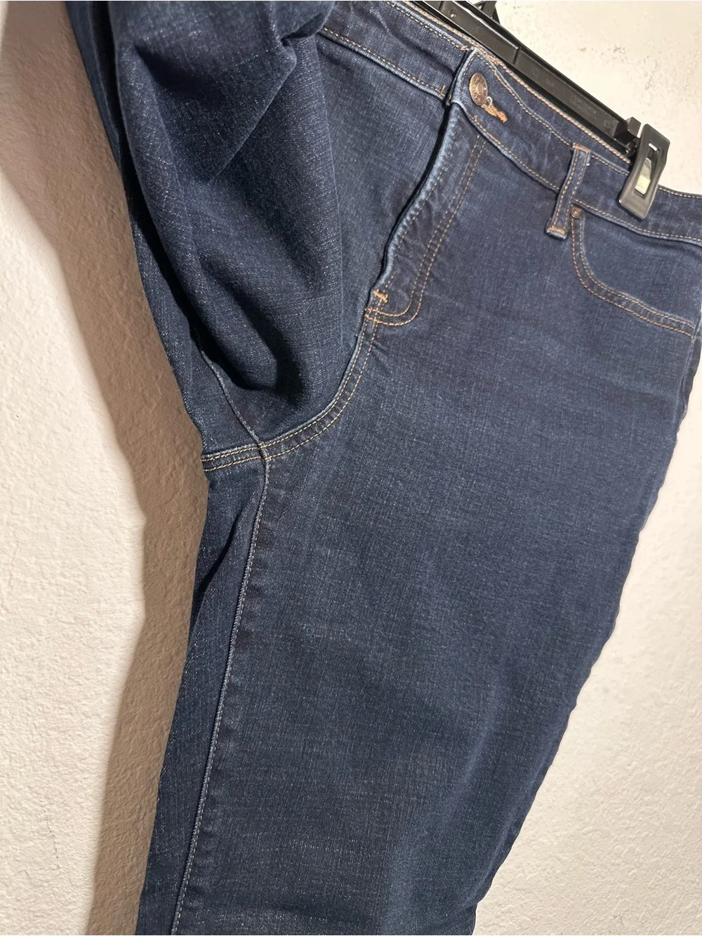 Chico's So Slimming Girlfriend Slim Leg Ankle Jeans Size 10 Cotton Blend